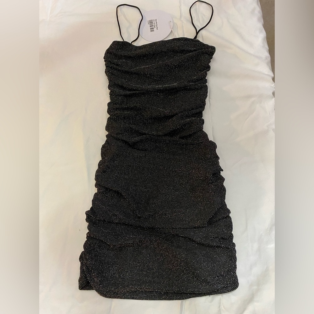 Princess Polly Mini Dress Black Sparkly